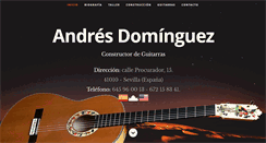 Desktop Screenshot of dominguezguitars.com