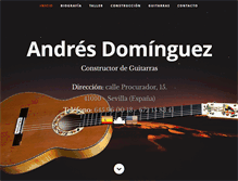 Tablet Screenshot of dominguezguitars.com